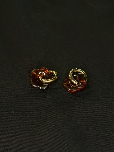 Ernest & Kelly Medium Floral Hoops- 4 Colours