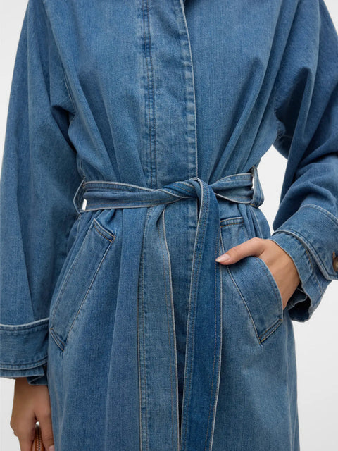 Vero Moda Solva Denim Trench Coat