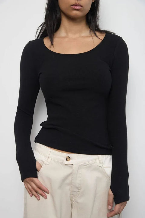 Kuwalla Bridget Peachy Scoop Neck Top