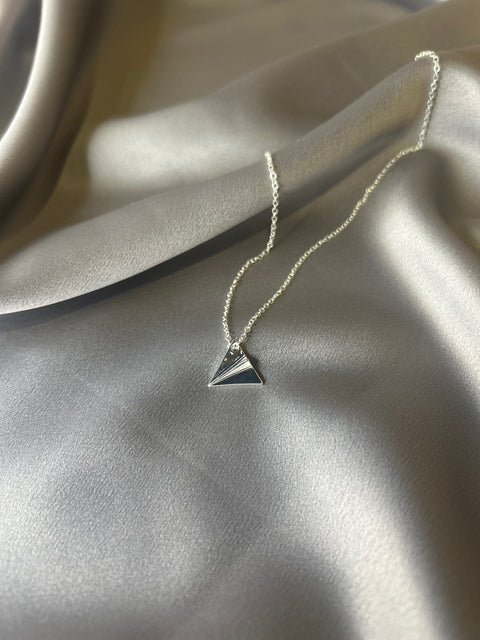 Paper Plane Necklace