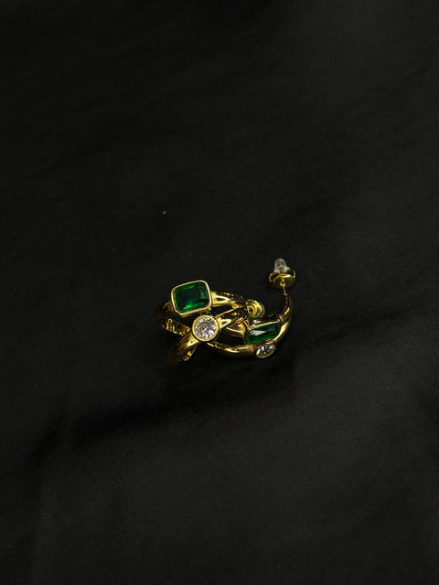 Ernest & Kelly Geometric Two Stone Earrings