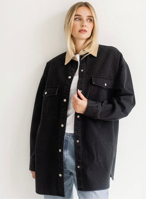 Pre-Order Brunette The Label Corduroy Collar Shania