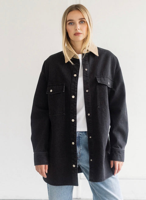 Pre-Order Brunette The Label Corduroy Collar Shania