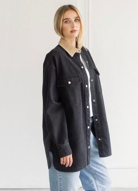 Pre-Order Brunette The Label Corduroy Collar Shania