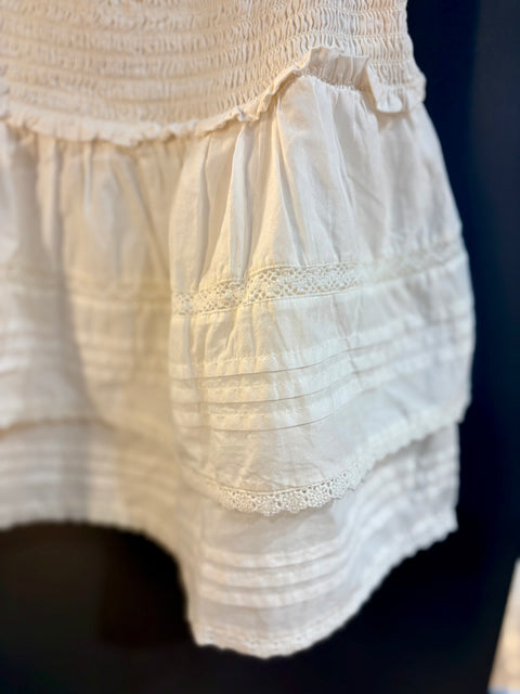 Levi's Raquel Smocked Mini Skirt