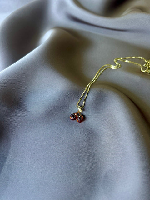 Ernest & Kelly Cherry Necklace