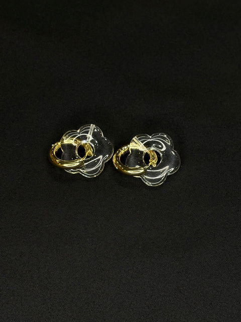 Ernest & Kelly Medium Floral Hoops- 4 Colours