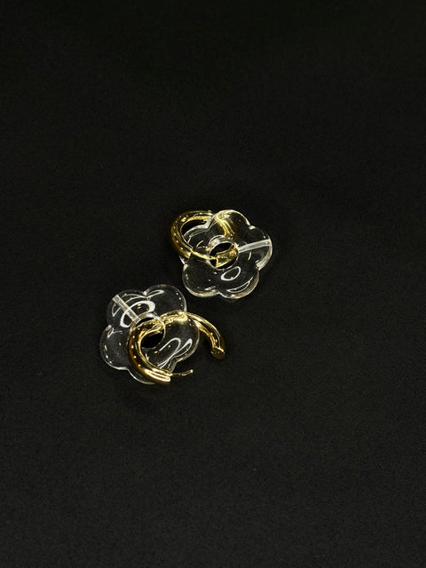 Ernest & Kelly Medium Floral Hoops- 4 Colours