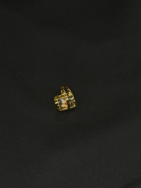 Ernest & Kelly Square Pressed Petal Adjustable Ring