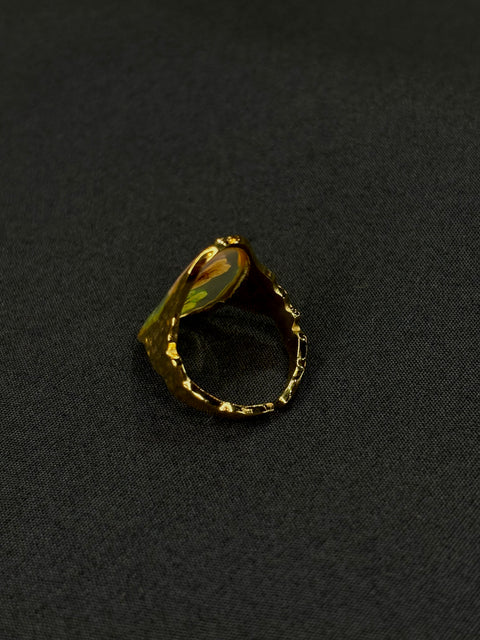 Ernest & Kelly Oval Blooms Adjustable Ring