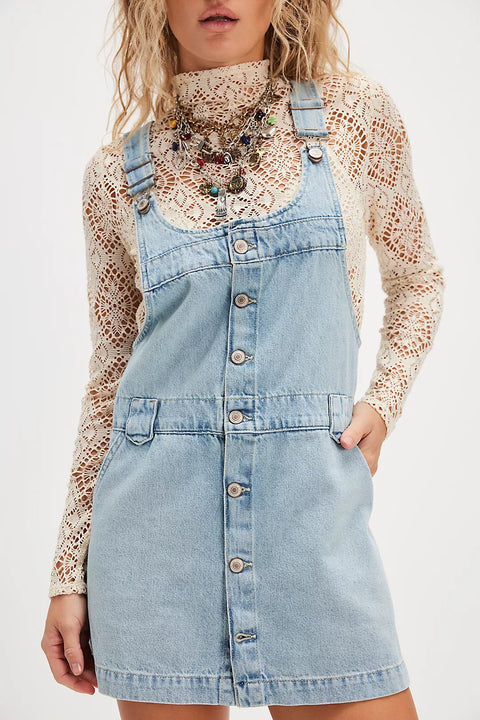 Free People Edie Denim Skirtall - 2 Colors
