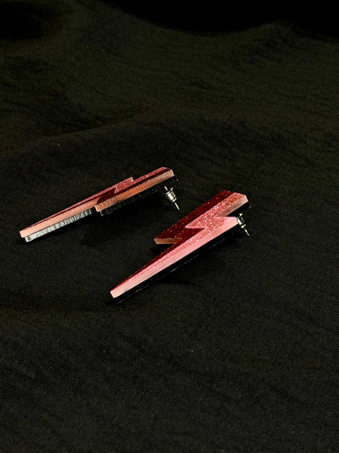 Ernest & Kelly Lightening Bolt Earrings- 2 Colours