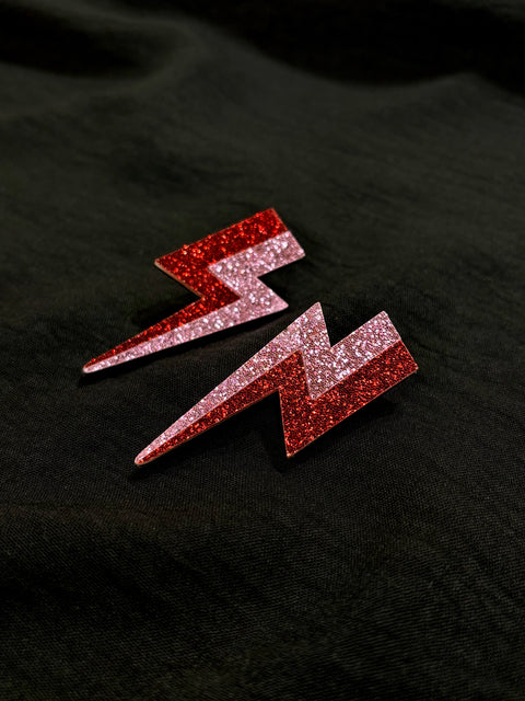 Ernest & Kelly Lightening Bolt Earrings- 2 Colours
