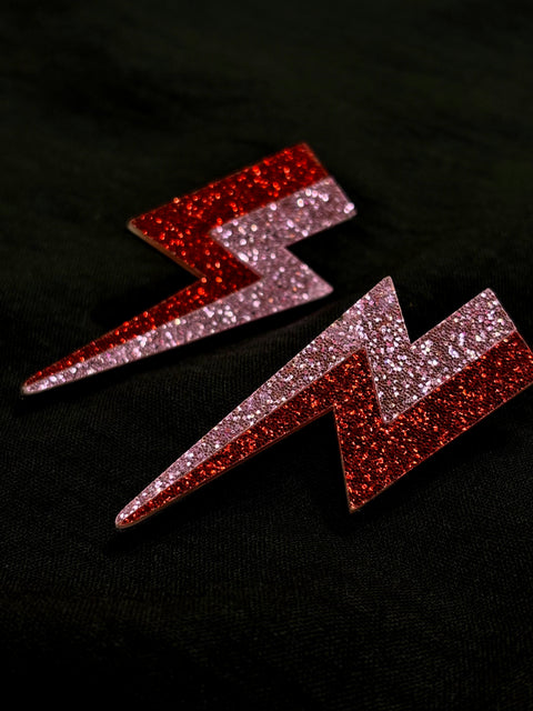 Ernest & Kelly Lightening Bolt Earrings- 2 Colours