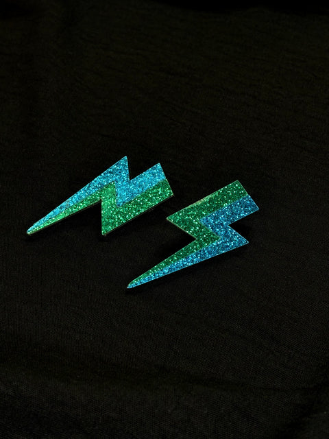 Ernest & Kelly Lightening Bolt Earrings- 2 Colours