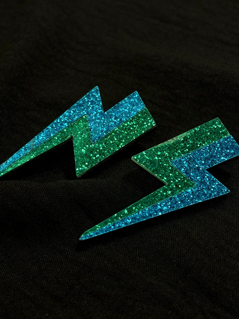 Ernest & Kelly Lightening Bolt Earrings- 2 Colours