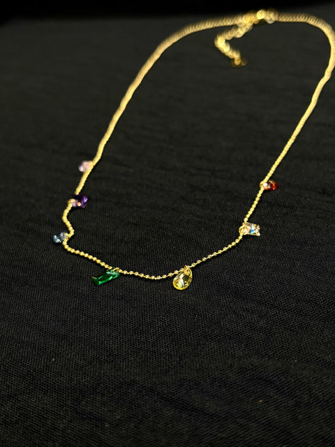 Ernest & Kelly Aura Multi-Gemstone Necklace