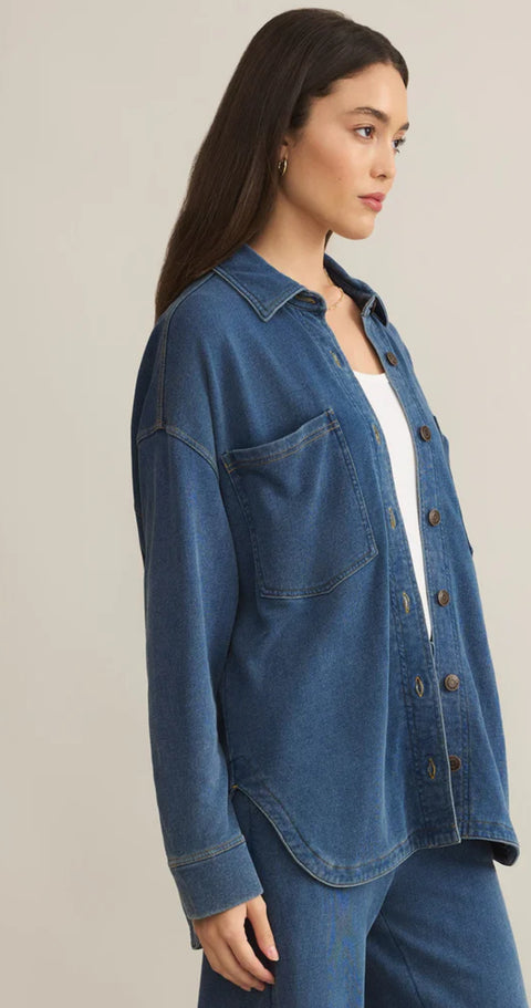 Z Supply Knit Denim Jacket