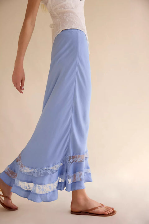 Free People Long Lost Lover Half Slip Skirt