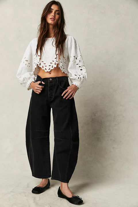 Free People Good Luck Barrel Jean - 2 Colors
