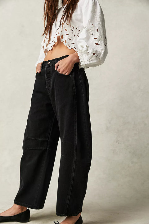 Free People Good Luck Barrel Jean - 2 Colors