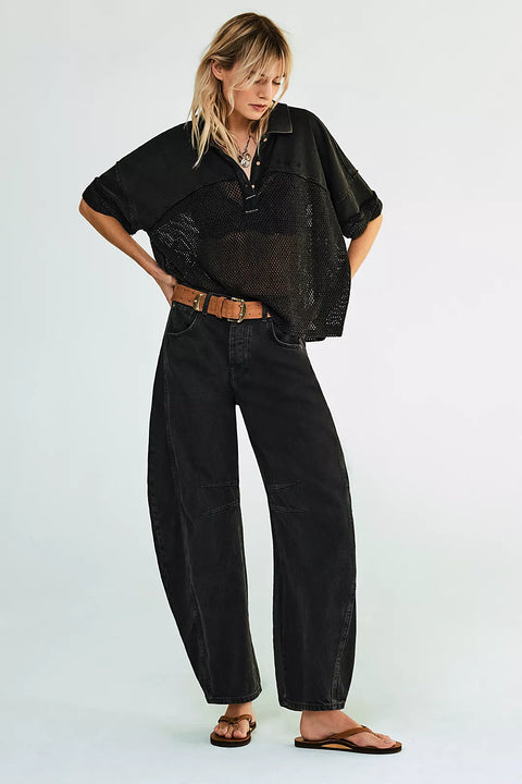 Free People Good Luck Barrel Jean - 2 Colors