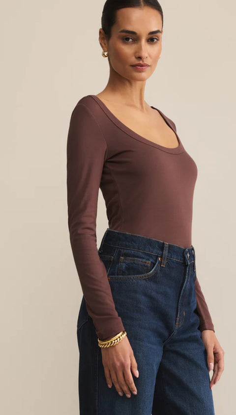 Z Supply Second Skin Scoop Neck Top