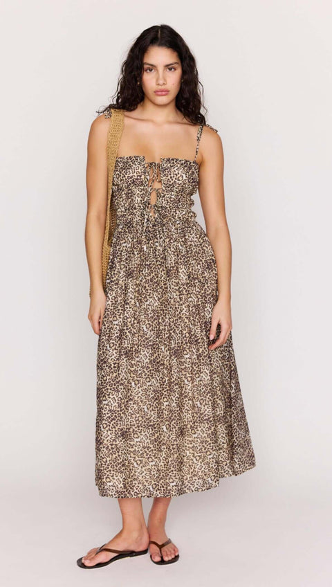 Minkpink Tahlia Leopard Midi Dress