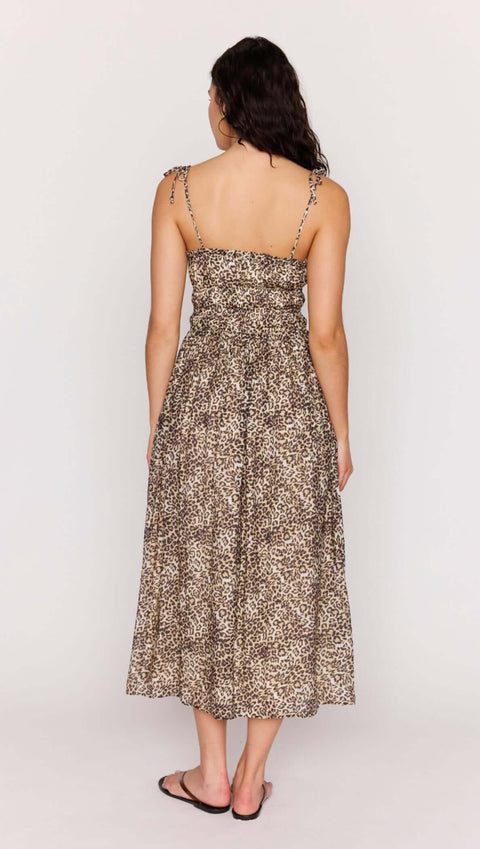 Minkpink Tahlia Leopard Midi Dress