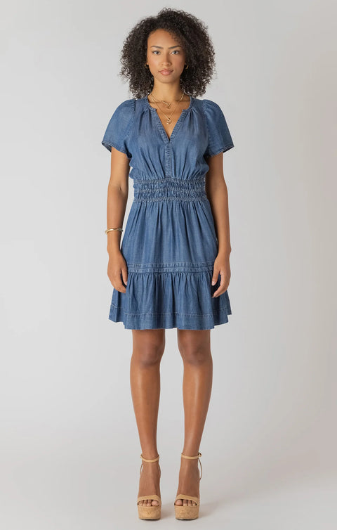 Room 34 Lennon Tiered Mini Dress