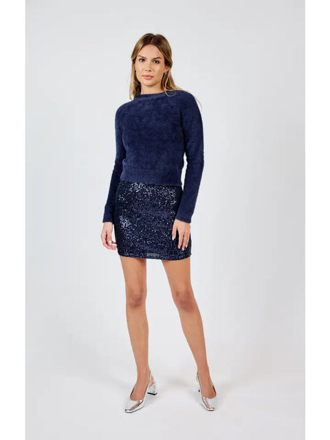 Sky High Sequin Mini Skirt