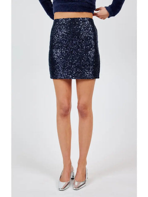 Sky High Sequin Mini Skirt