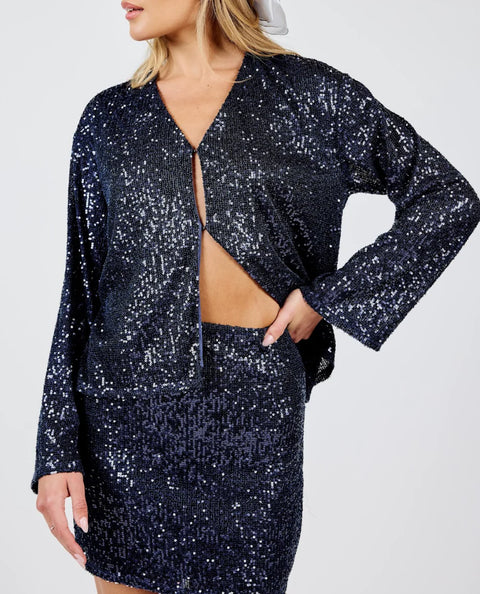 Sky High Sequin Top