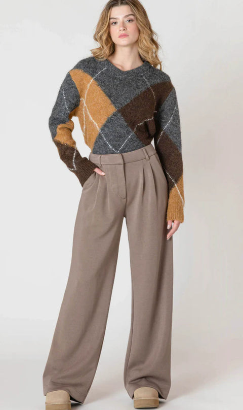 Room 34 Wide Addison Leg Knit Trouser
