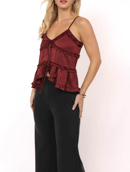 Sadie & Sage El Sol Ruffle Top