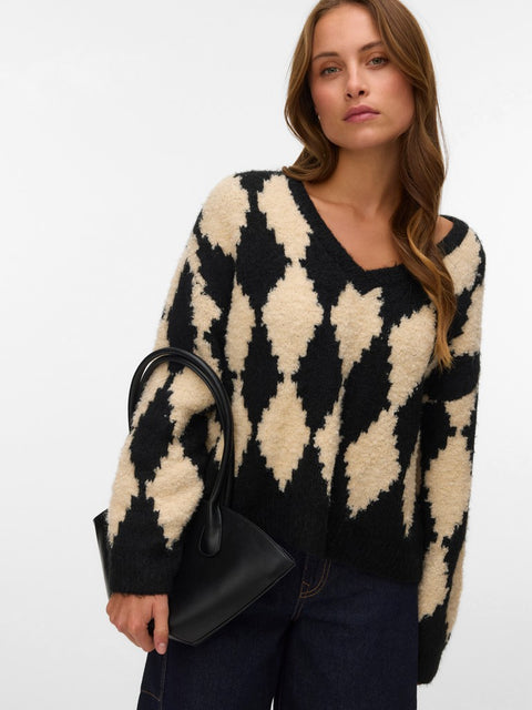 Vero Moda Colleen V-Neck Jumper - 2 Colours