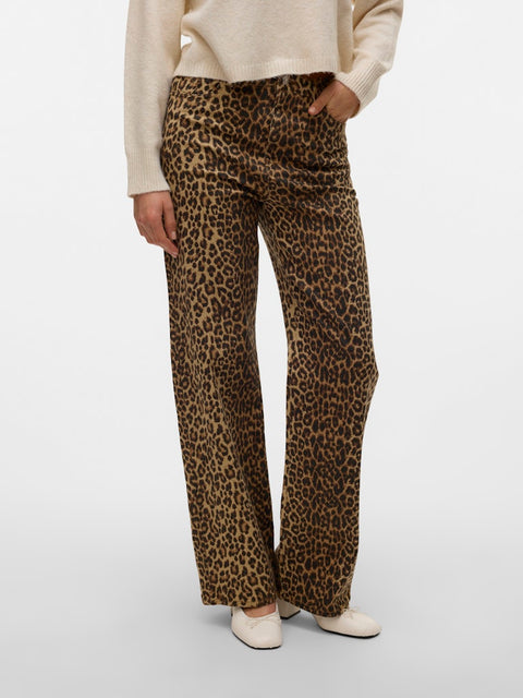Vero Moda Tessa  Stretch Leopard Jeans- 2 Lengths