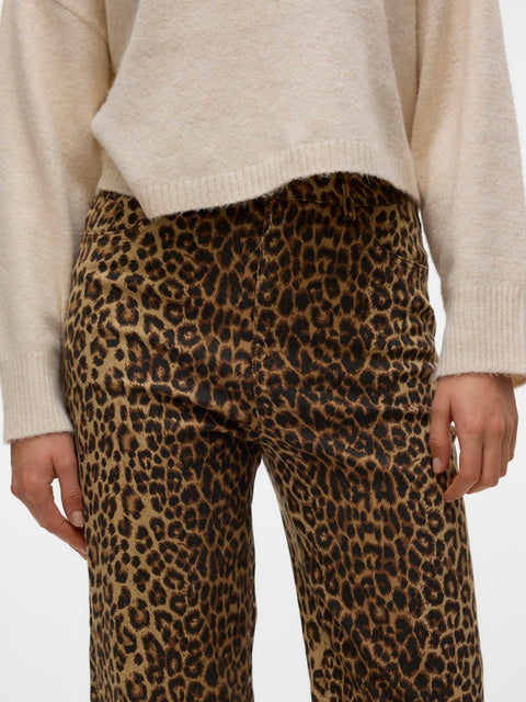 Vero Moda Tessa  Stretch Leopard Jeans- 2 Lengths
