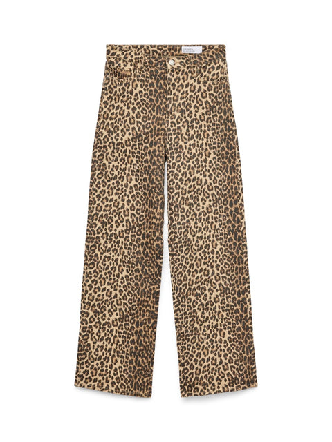 Vero Moda Tessa  Stretch Leopard Jeans- 2 Lengths