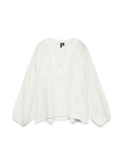 Vero Moda Natali Embroidered Top- 3 Coloyrs