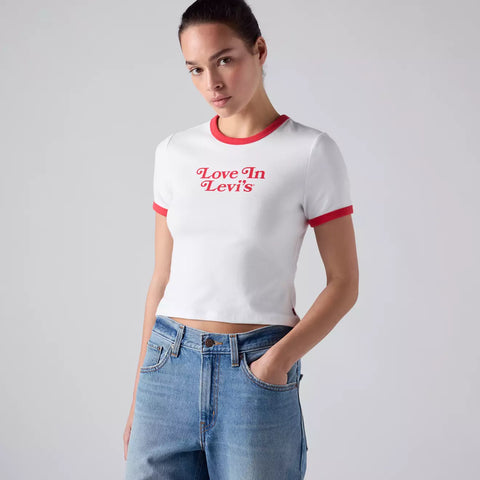 Levi's Love In Levi's Cropped Tee