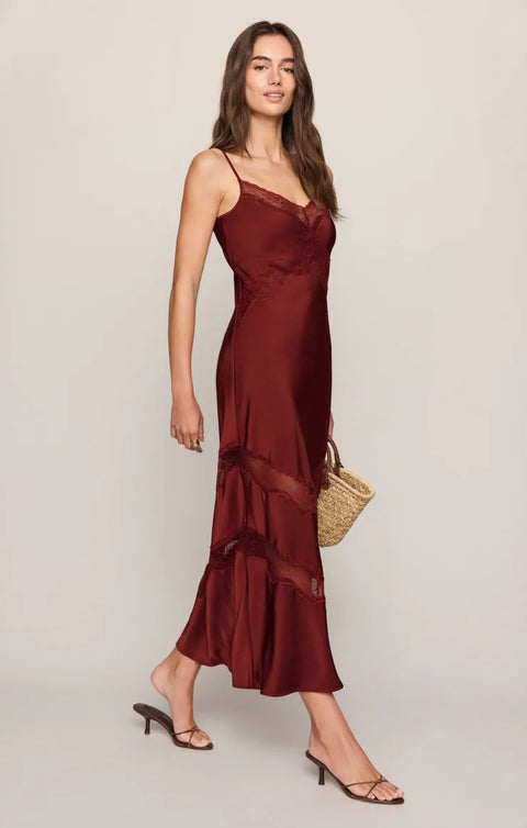 Z Supply Bruna Lace Inset Midi Dress