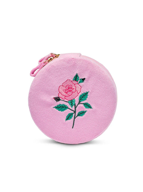 Velvet Jewelry Zip Case- 2 Colours