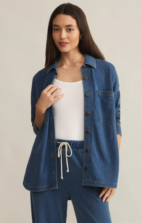 Z Supply All Day Knit Denim Jacket- 2 Colours