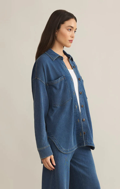 Z Supply All Day Knit Denim Jacket- 2 Colours