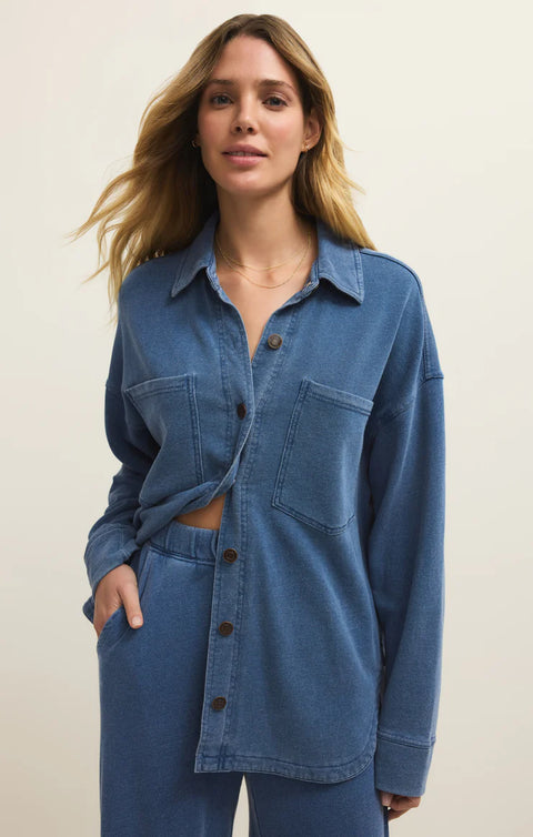 Z Supply All Day Knit Denim Jacket- 2 Colours