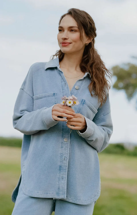 Z Supply All Day Knit Denim Jacket- 2 Colours