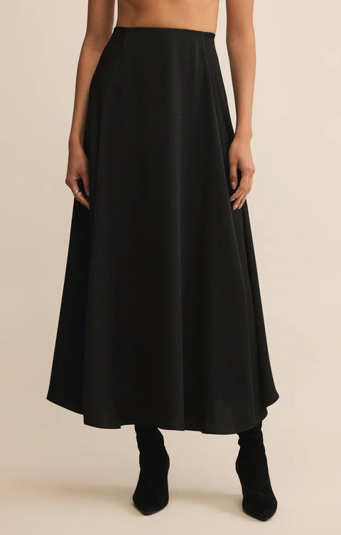 Z Supply Northpointe Satin Midi Skirt