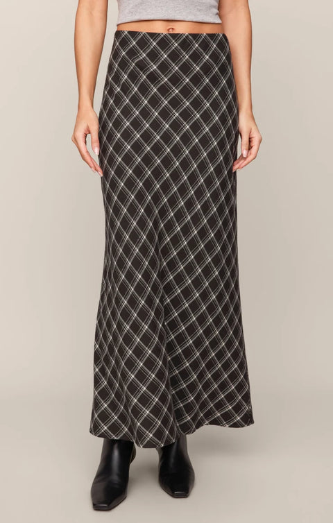 Z Supply Europa Plaid Maxi Skirt