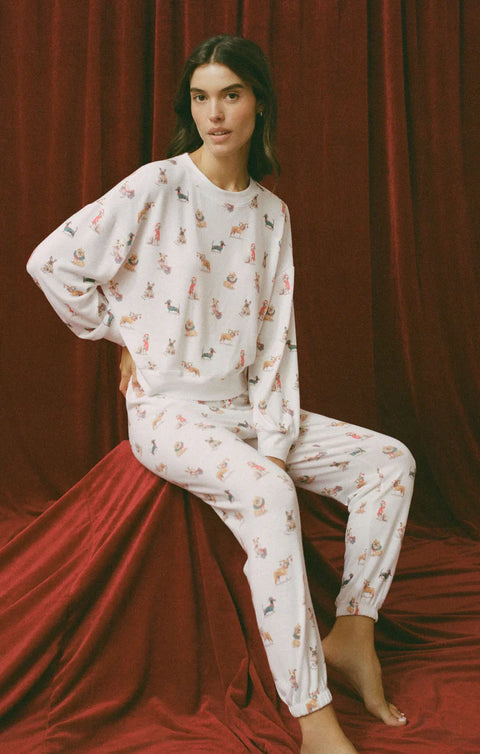 Z Supply Cozy Up Pup LS Top